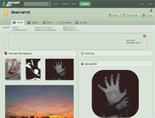 Tablet Screenshot of dead-carrot.deviantart.com