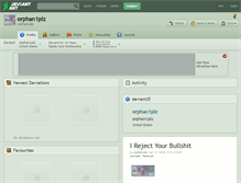 Tablet Screenshot of orphan1plz.deviantart.com