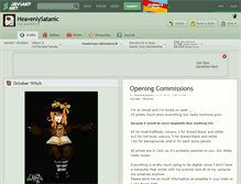 Tablet Screenshot of heavenlysatanic.deviantart.com