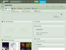 Tablet Screenshot of anim3lov3.deviantart.com