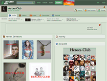 Tablet Screenshot of heroes-club.deviantart.com