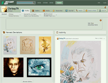 Tablet Screenshot of chrissy79.deviantart.com