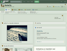 Tablet Screenshot of brailacity.deviantart.com