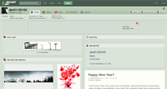 Desktop Screenshot of den01100100.deviantart.com