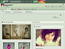 Tablet Screenshot of hippychick7.deviantart.com