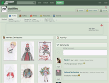 Tablet Screenshot of dustlilies.deviantart.com