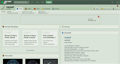 Desktop Screenshot of mayleaf.deviantart.com