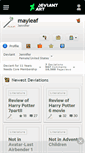 Mobile Screenshot of mayleaf.deviantart.com