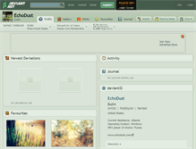 Tablet Screenshot of echodust.deviantart.com