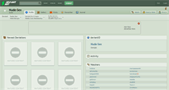Desktop Screenshot of nude-sex.deviantart.com