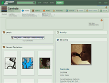 Tablet Screenshot of carnivale.deviantart.com