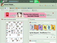 Tablet Screenshot of akuma-tsubasa.deviantart.com