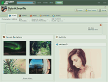 Tablet Screenshot of elyisn0tsweetie.deviantart.com