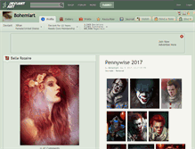 Tablet Screenshot of bohemiart.deviantart.com