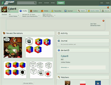 Tablet Screenshot of cyber8.deviantart.com