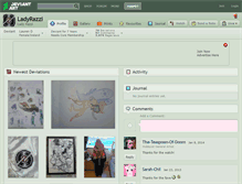 Tablet Screenshot of ladyrazzi.deviantart.com