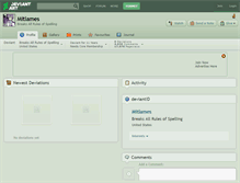 Tablet Screenshot of mitlames.deviantart.com