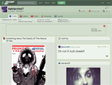 Tablet Screenshot of matriarch667.deviantart.com