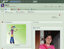 Tablet Screenshot of maki-p.deviantart.com