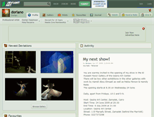 Tablet Screenshot of doriano.deviantart.com