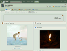 Tablet Screenshot of devilgirl00.deviantart.com