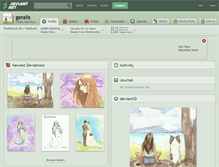 Tablet Screenshot of geralis.deviantart.com