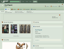 Tablet Screenshot of ducktapeal.deviantart.com