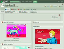 Tablet Screenshot of mastersword15.deviantart.com