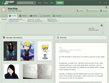 Tablet Screenshot of kisa-kisa.deviantart.com