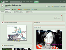 Tablet Screenshot of lucyintheskysmokinup.deviantart.com