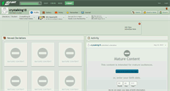 Desktop Screenshot of crystalking18.deviantart.com