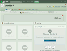 Tablet Screenshot of crystalking18.deviantart.com