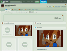 Tablet Screenshot of animatiovore01.deviantart.com