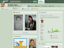 Tablet Screenshot of mr-bean-club.deviantart.com