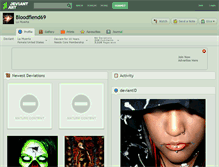 Tablet Screenshot of bloodfiend69.deviantart.com