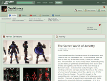 Tablet Screenshot of classiklunacy.deviantart.com