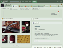 Tablet Screenshot of celestialk.deviantart.com