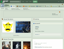 Tablet Screenshot of enkou.deviantart.com