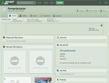 Tablet Screenshot of fernandojunior.deviantart.com