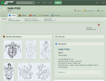 Tablet Screenshot of dark-pyro.deviantart.com