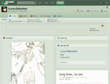 Tablet Screenshot of i-love-disturbed.deviantart.com