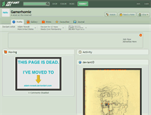 Tablet Screenshot of gamerhomie.deviantart.com