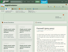 Tablet Screenshot of angelofrombelow.deviantart.com