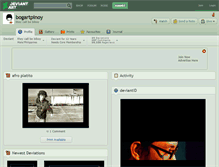 Tablet Screenshot of bogartpinoy.deviantart.com
