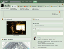 Tablet Screenshot of garetth.deviantart.com
