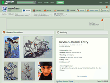 Tablet Screenshot of nissofness.deviantart.com