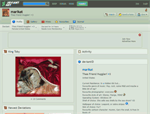 Tablet Screenshot of marikat.deviantart.com