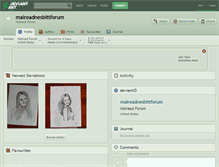 Tablet Screenshot of maireadnesbittforum.deviantart.com