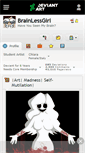 Mobile Screenshot of brainlessgirl.deviantart.com