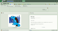 Desktop Screenshot of feather-wolf.deviantart.com